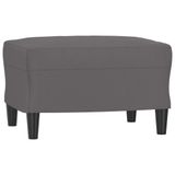 VidaXL 349314 Voetenbank 70x55x41 cm Kunstleer Grijs