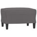 VidaXL 349314 Voetenbank 70x55x41 cm Kunstleer Grijs