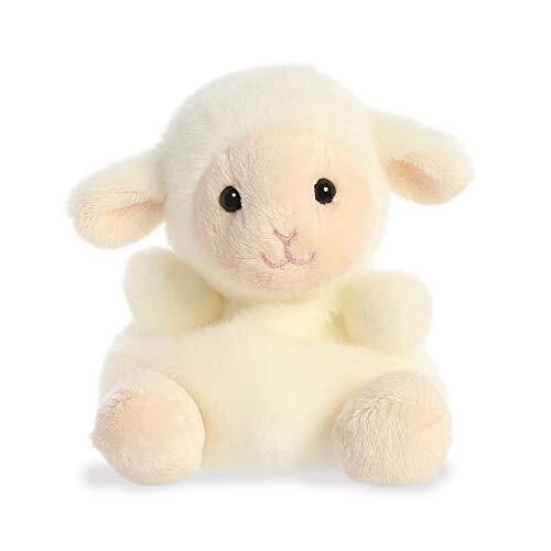 Aurora Uk Aurora Palm Pets 33483 Woolly The Lamb pluche dier, 12,7 cm, wit