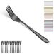 Merkloos Set van 12 RVS Tafelvorken met Zwarte Titanium Coating