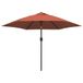 Syfax Parasol met LED-verlichting en stalen paal 300 cm terracotta