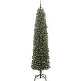 Sapin de Noël artificiel vert 210 cm PVC et acier et plastique