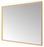 Hotbath &More Mirrors Square LED Badkamerspiegel - Rechthoek - 80 x 100 cm - Geborsteld Koper Pvd