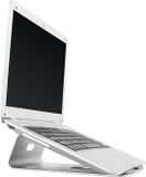 RICOO Alu Laptopstandaard voor MacBook Stand Air Pro Stand MTS-01 Ergonomische mixerstandaard Kookboekhouder Tablethouder Notebookstandaard Koeling / 11 "/ 28 cm - 15" / 38 cm inch / aluminium zilvergrijs
