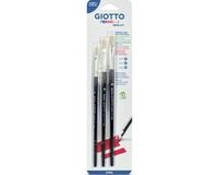 Giotto Blister of 3 Brushes 577 n. 6\8\10 flat point, bristle