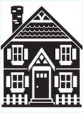 Darice Embossing sjabloon huis en hek