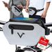Valkental Sacoche de vélo et banane 3-en-1, Imperméable & réfléchissant, 4L, Noir/Réfléchissant