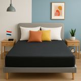 Saphira ESSENTIALS Badstof Hoeslaken – Antraciet – 200x220/200 cm – 40 cm Matrashoogte – 80% Katoen / 20% Polyester – 360° Rondom Elastiek – Luxe Comfort & Perfecte Pasvorm