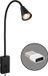 Briloner Justra - Stekkerlamp - Leeslamp - Draaibaar - 2 USB Poorten - Wandlamp - Zwart