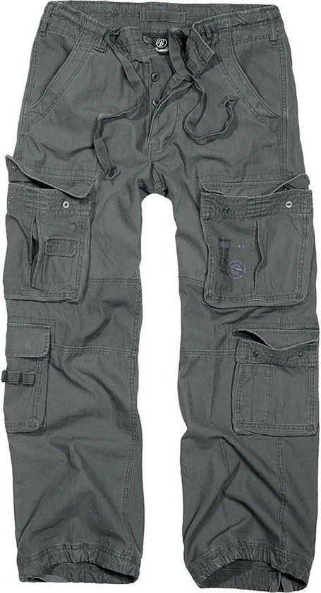 Brandit Pure Vintage Trousers Heren Cargobroeken - antraciet - M