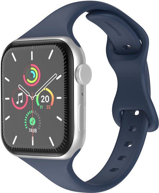 imoshion Slim siliconen bandje voor de Apple Watch | 44/45/46/49 mm - Navy Blue