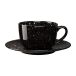 Scandi Living Freckle Tasse und Untertasse 26 cl Schwarz