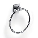Gedy G-Pukhet, handdoekring, chroomkleur, handdoekhouder van roestvrij staal en Cromall, design R&S, afmetingen 17,3 x 15,6 x 4,8 cm, roestvrij staal, chroom, uniek