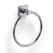 Gedy G-Pukhet, handdoekring, chroomkleur, handdoekhouder van roestvrij staal en Cromall, design R&S, afmetingen 17,3 x 15,6 x 4,8 cm, roestvrij staal, chroom, uniek