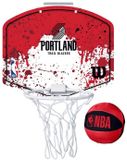 Wilson Team Mini Hoop NBA Blazers Set Met Bal En Mini Basketbalbord Veelkleurig