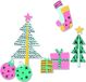 Sizzix Framelits Snijmal Set - With Stamps Groovy Christmas - 12 stuks