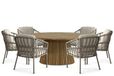 Santika Furniture Santika Miyora/Fungo 180 cm dining tuinset 7-delig