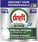 Dreft Professional All-in-1 vaatwastabletten Regular 100 stuks