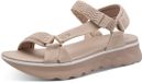 Tamaris - Dames - Plateau sandalen - Taupe - Maat 40