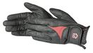Pfiff 101853 Rijhandschoenen voor dames, kunstleer, zwart - rood S