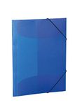 HERMA 19507 Verzamelmappen A4 doorschijnend blauw, 3 stuks