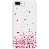Apple iPhone 6 Confettis de coeurs rose Verstevigd hoesje met sublimatie bedrukking