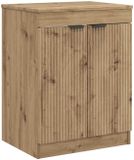 vidaXL Badkamerkast Artisanaal eiken 54 x 41 x 70 cm Bewerkt hout