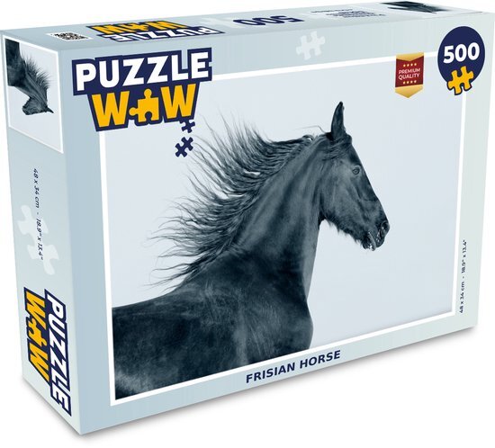 MuchoWow Puzzel Paard - Fries - Wind - Legpuzzel - Puzzel 500 stukjes