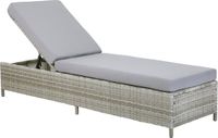 Beliani TURIN Strandstoel Grijs PE Rotan