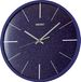Seiko QXA828A wandklok, quartz, met blauwe wijzerplaat en stille gang