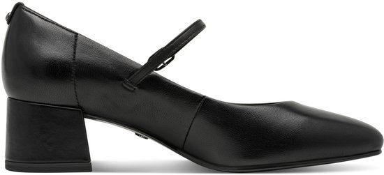 Tamaris Dames Pumps 1-22311-43 003 Zwart Leer Normaal Maat 39