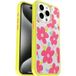 OtterBox Symmetry Clear MagSafe doorzichtige hoes voor Apple iPhone 15 Pro Max, schokbestendig, valbestendig, dunne beschermende hoes, 3x getest volgens militaire standaard, Whimsy Bloom