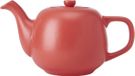 La Cafetière Klassieke Theepot In Rode Kleur, Traditionele Theepot Met Comfortabele Handgreep En Druppelvrije Uitloop Serveert 2 Kopjes Geschikt Voor Theezakjes, 600ml