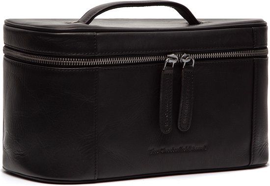 The Chesterfield Brand Leren Toilettas Zwart Limone - 19x16cm - 6L