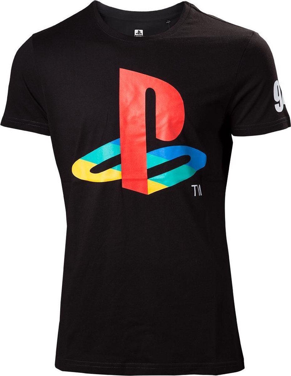 Difuzed PlayStation - Classic Logo And Colors heren unisex T-shirt zwart - M