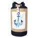 Anemoss Sac de plage en jute avec imprimé ancre - Bleu