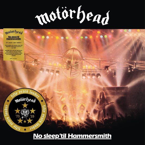 No Motörhead - No Sleep 'Til Hammersmith (Live) (LP) (50th Anniversary Edition) (Coloured Vinyl)