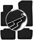 Wielganizator CARLUX-SILVER automatten voor: BMW 3 E46 compact, coupé, sedan, stationwagen, touring (1998-2007)