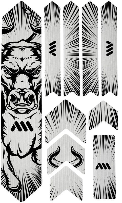All Mountain Style Extra Frame Protection Kit 10 Pieces - black/bull