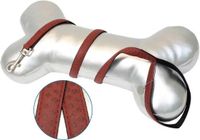 CROCI My Lord Hondenlijn / Hondenriem - Eco leder-Nylon - Bordeaux - Breedte: 20 mm - Lengte: 120 cm