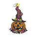 Decoratieve Happy Halloween Decoratieve hanger met pompoen met hoed