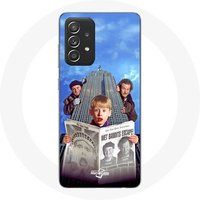 Maniacase Hoesje voor Samsung Galaxy A52 Home Alone Mama ik heb het vliegtuig weer gemist