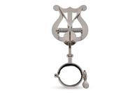 GEWA Marspartituurhouder Bb-klarinet - Vernikkeld - Kleine Lyra - 2 drukknoppen - Ringdiameter 33 mm