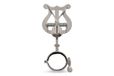 GEWA Marspartituurhouder Bb-klarinet - Vernikkeld - Kleine Lyra - 2 drukknoppen - Ringdiameter 33 mm