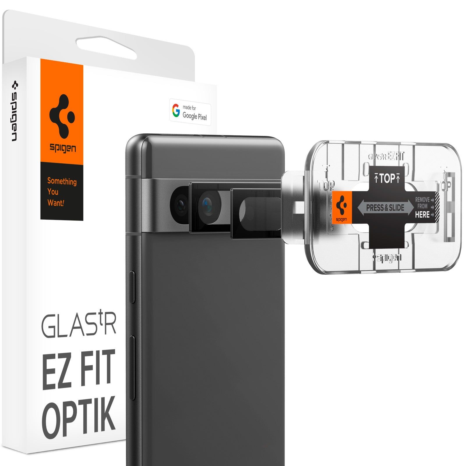 Spigen EZ Fit Optik Pro Camera Lens Protector for Google Pixel 7a - 1 Pack