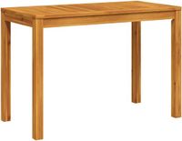 vidaXL Tuintafel 110x55x75 cm Massief Acaciahout Bruin