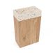 Saniclass Holz Pure Toiletmeubelset - 40x60.5cm - 1 deur - fontein terrazo - kraangat rechts - eiken natural