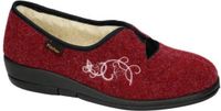 Fischer Dames Bordeaux Pantoffels Maat 37