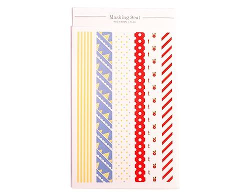 Dailylike Stickers papierstroken Redribbon/vlag - Verschillende designs - 15 mm x 10 cm
