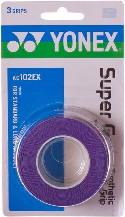 Yonex Overgrip Ac102ex 3 Stuks Paars